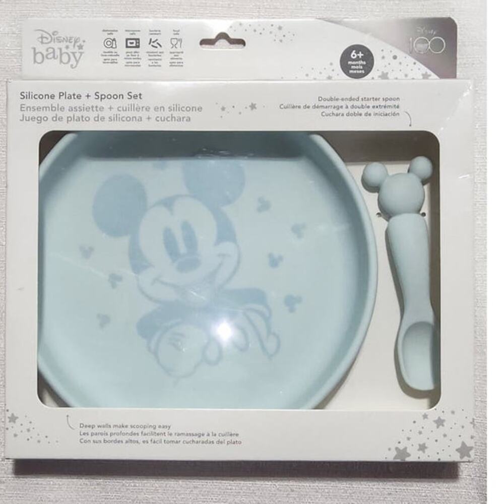 Disney baby silicone plate and spoon set